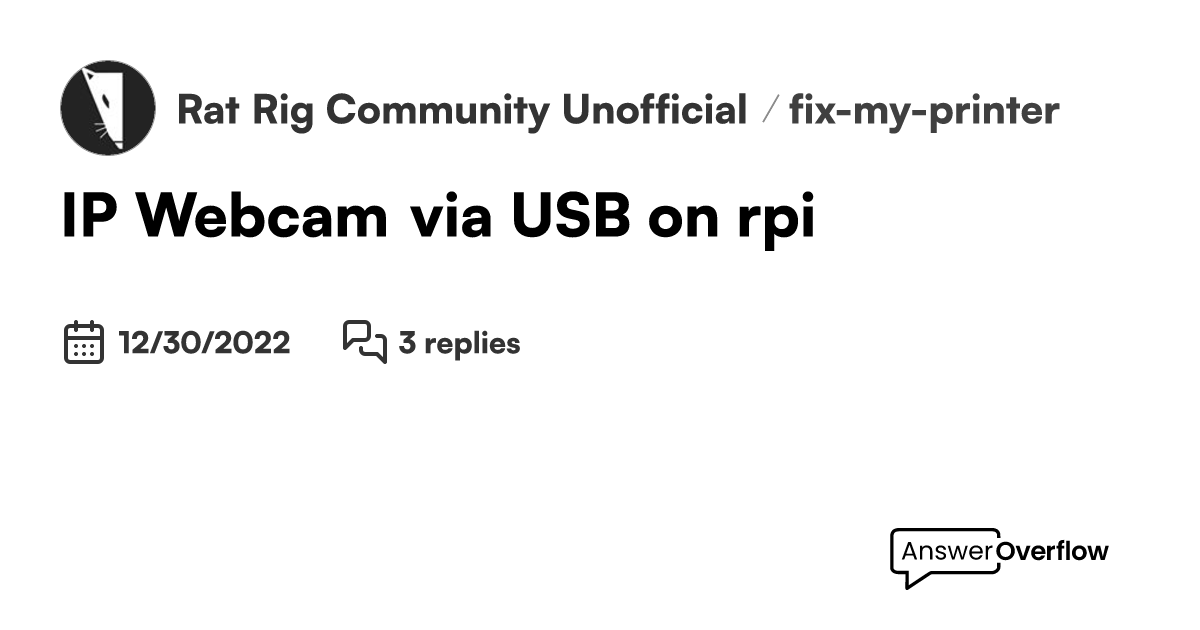 Ip webcam online usb