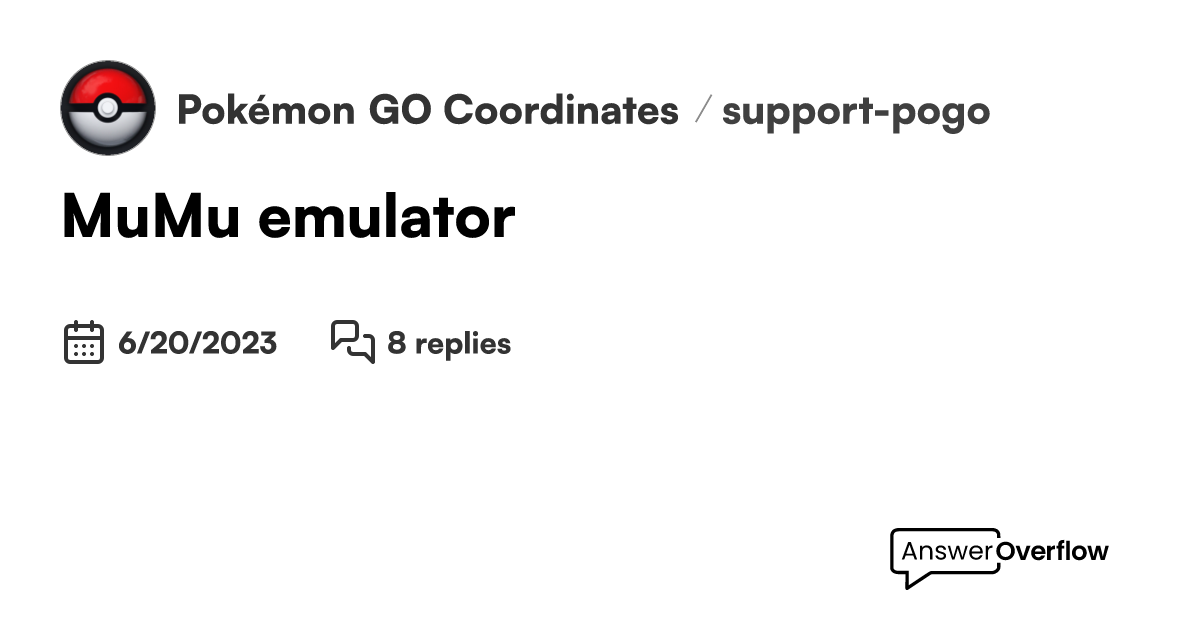 Download and play Pokémon GO on PC with MuMu Player