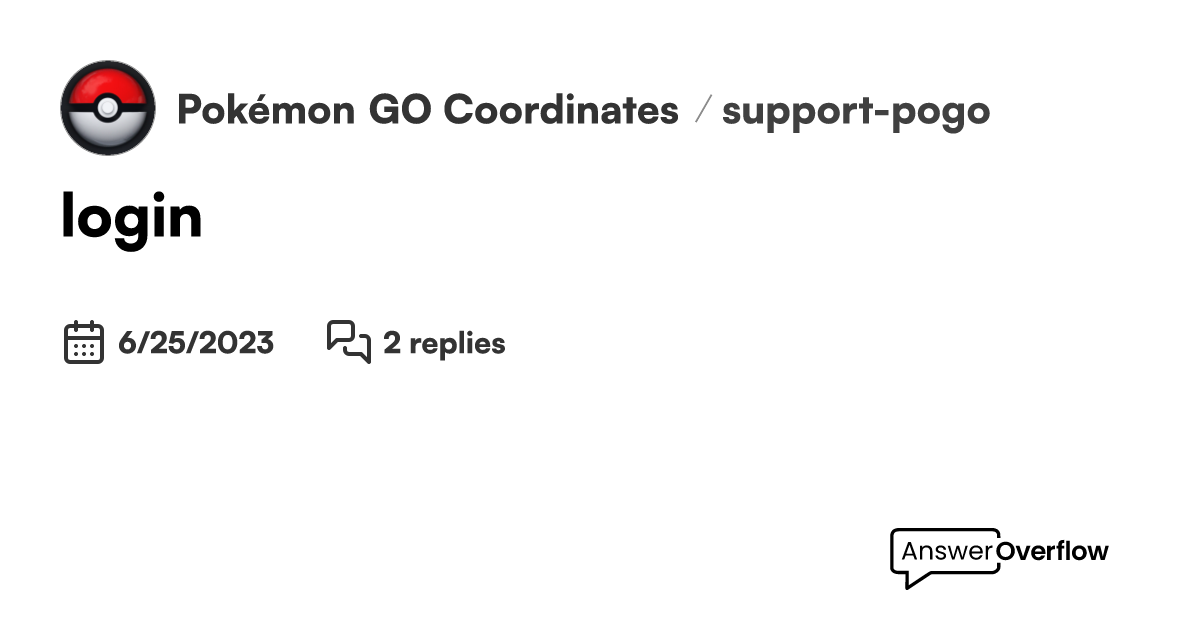 login - Pokémon GO Coordinates