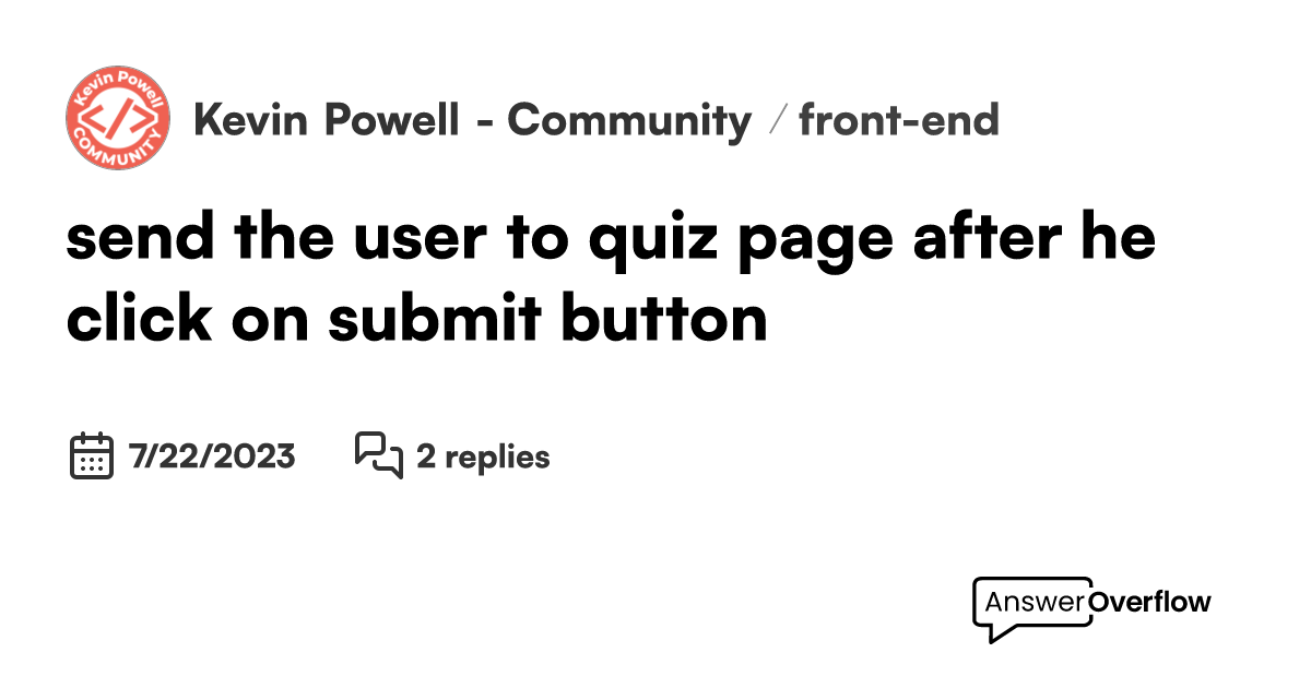 send-the-user-to-quiz-page-after-he-click-on-submit-button-kevin