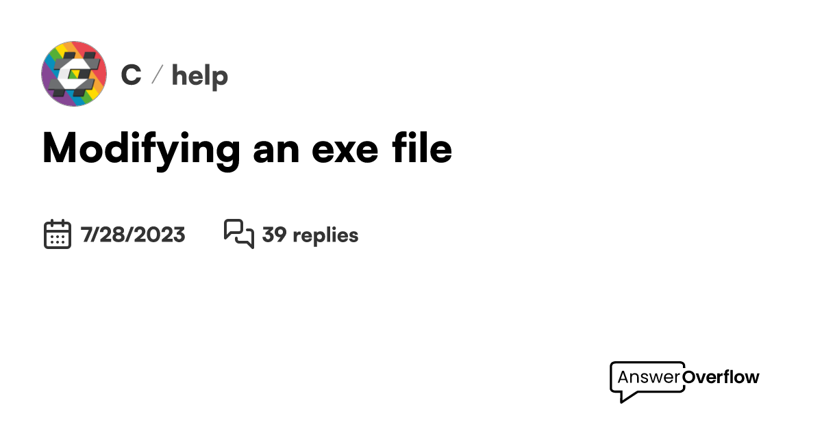 Modifying An Exe File C 9933