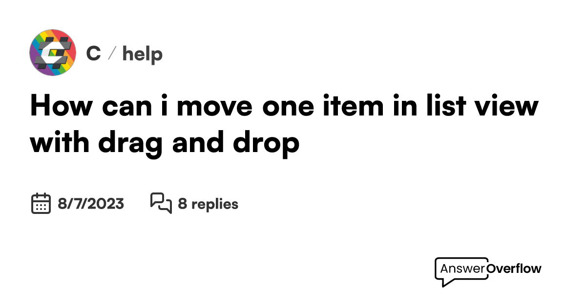 how-can-i-move-one-item-in-list-view-with-drag-and-drop-c