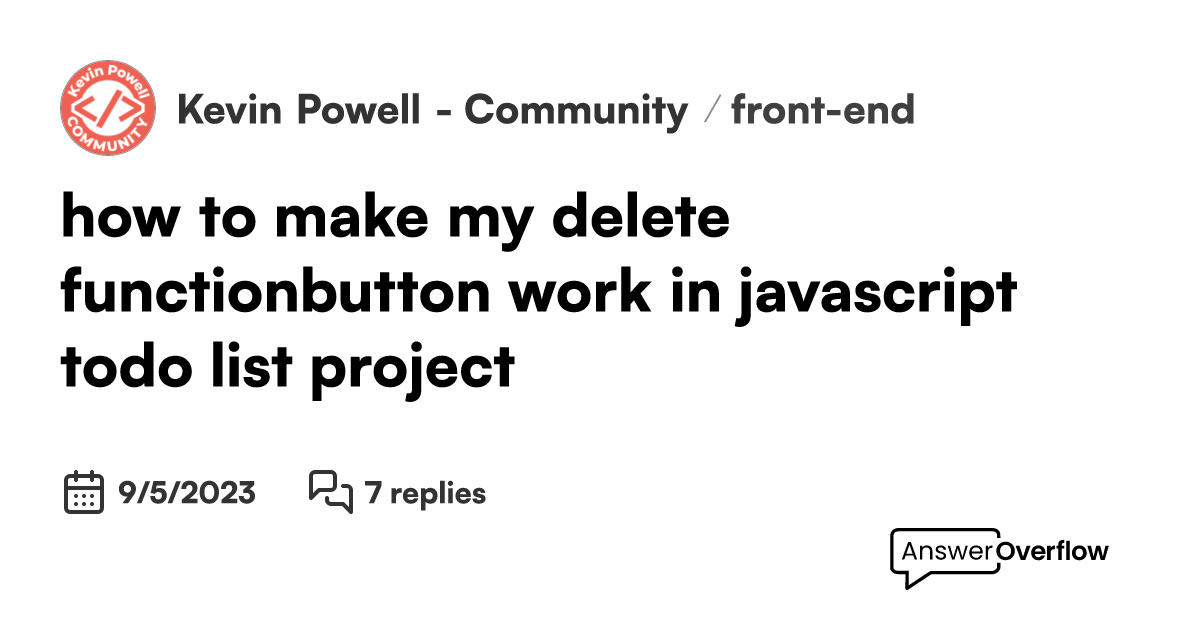 how-to-make-my-delete-function-button-work-in-javascript-todo-list