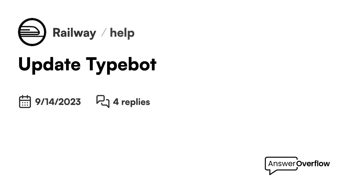 Deploy Typebot on Railway