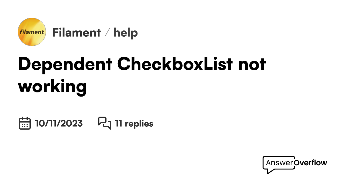 dependent-checkboxlist-not-working-filament