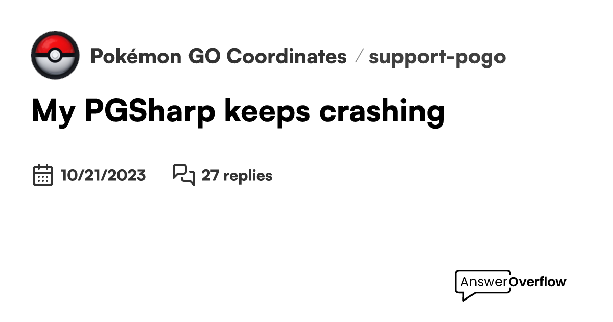 THANKS FOR THE CRASH PGSHARP! : r/PoGoAndroidSpoofing