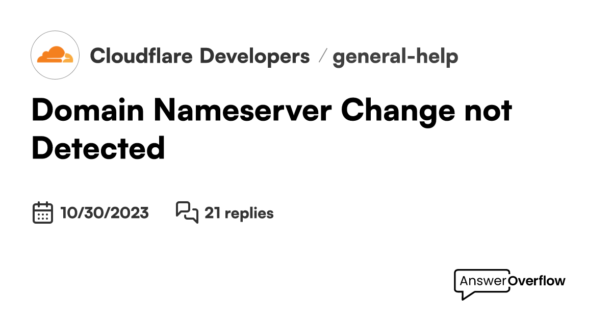 domain-nameserver-change-not-detected-cloudflare-developers