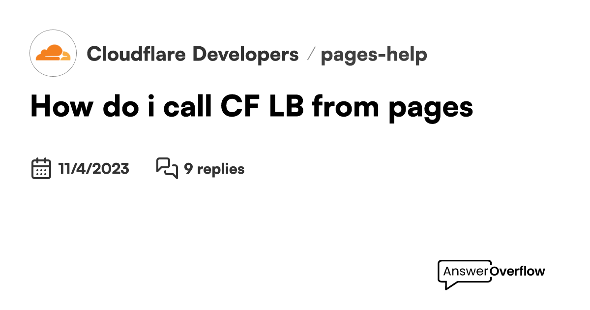 how-do-i-call-cf-lb-from-pages-cloudflare-developers