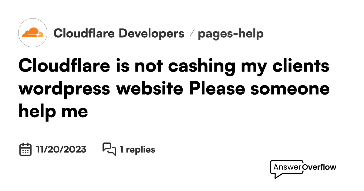 Cloudflare is not cashing my client's wordpress website. Please someone ...