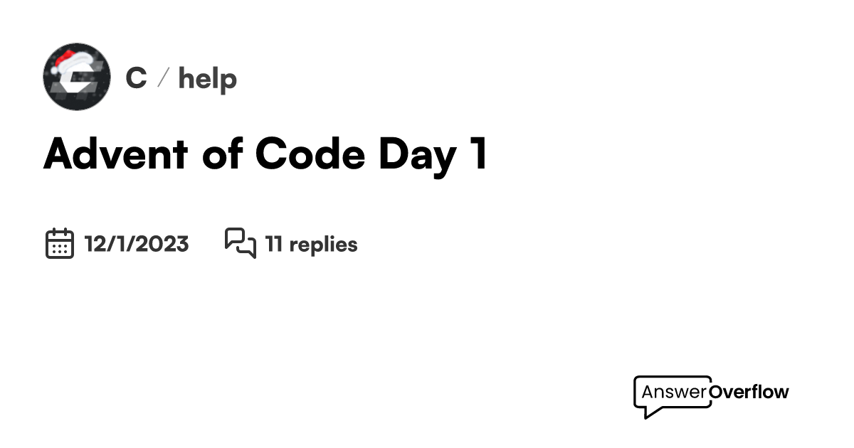 Advent of Code Day 1 C