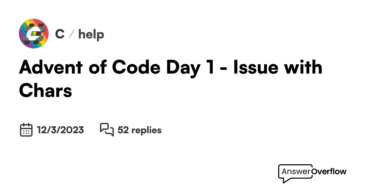 Advent of Code Day 1 Issue with Chars C