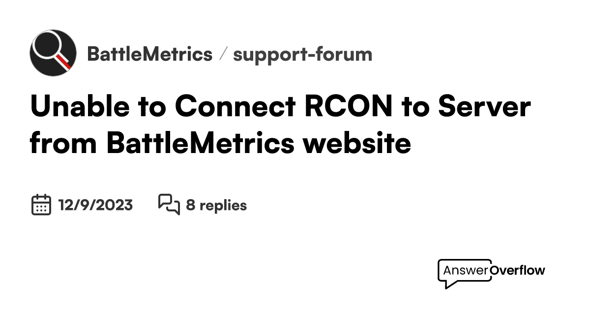 BattleMetrics RCON - Free download and software reviews - CNET Download