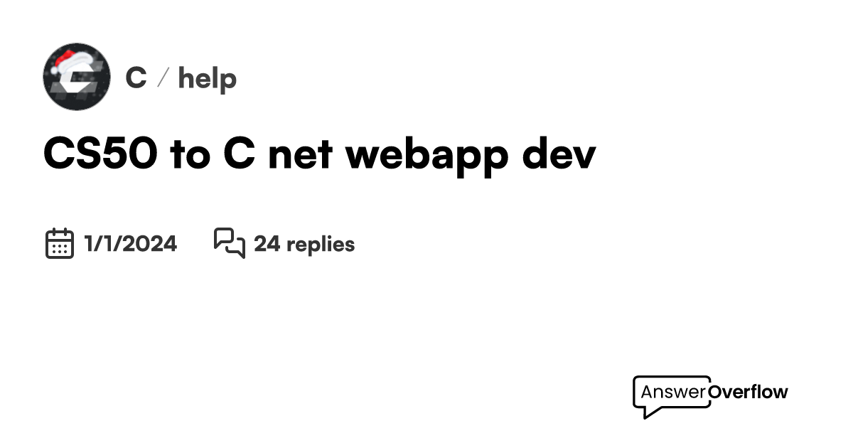 Cs50 To C Net Webapp Dev C