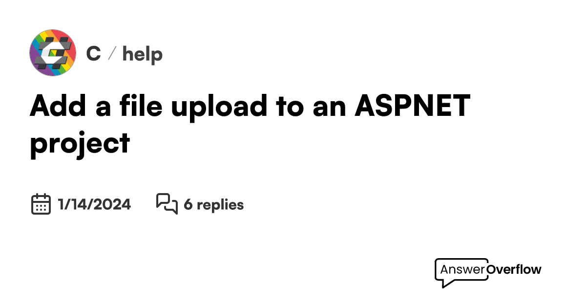 add-a-file-upload-to-an-asp-net-project-c