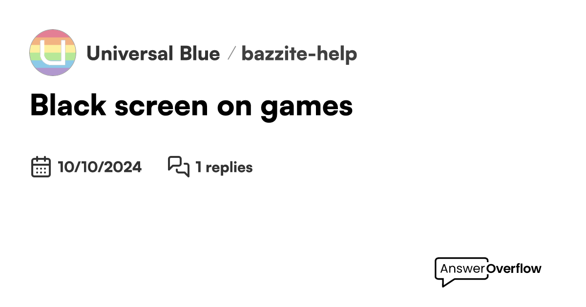 black-screen-on-games-universal-blue